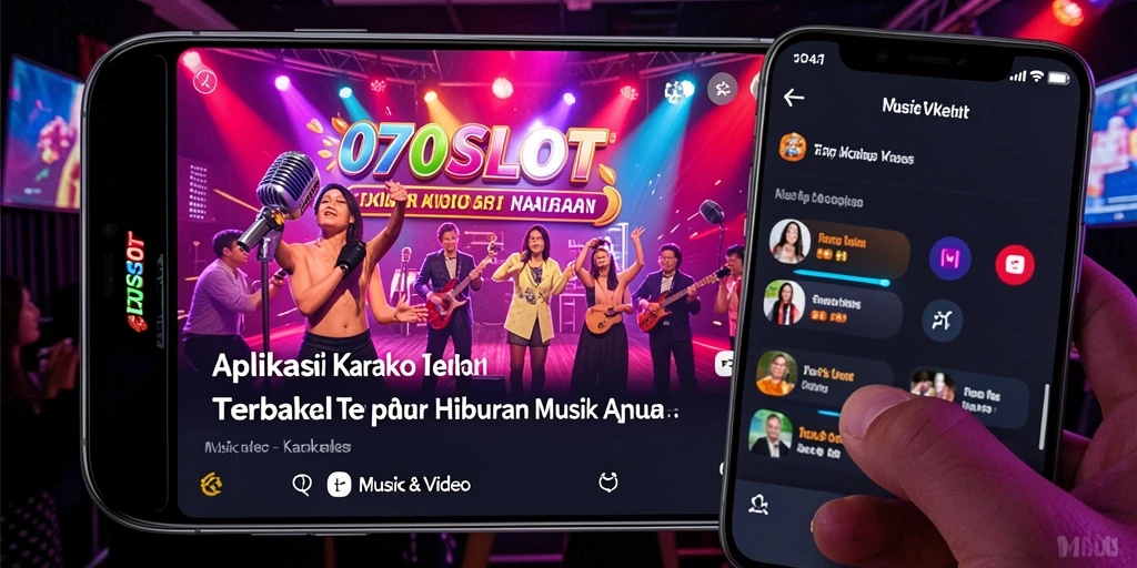 Antarmuka pengguna aplikasi Karaoke 070SLOT yang intuitif dan menarik.