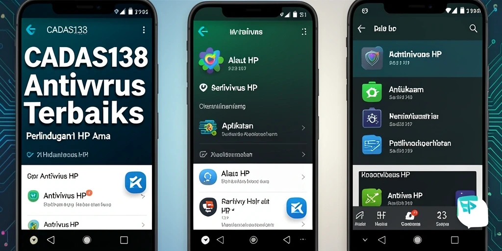 Screenshot antarmuka pengguna CADAS138 yang menunjukkan fitur pemindaian antivirus.