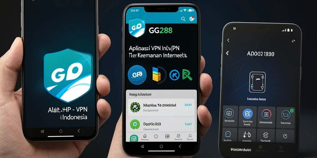 Antarmuka aplikasi GG288 yang sederhana dan mudah digunakan untuk VPN Indonesia.