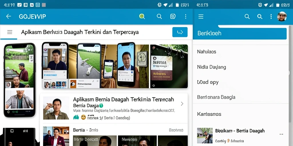 Tampilan antarmuka GOJEKVIP yang informatif dan user-friendly.