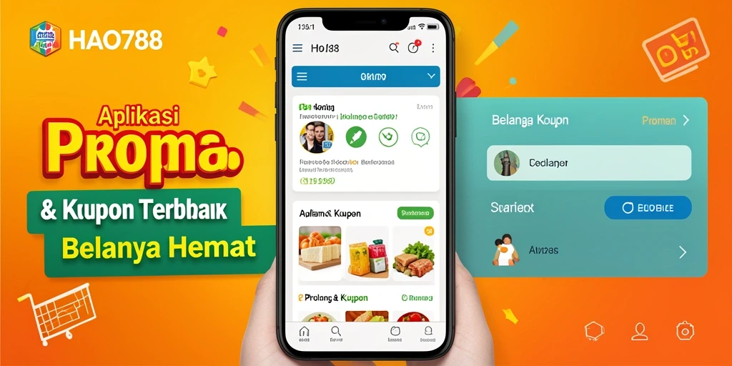Tampilan antarmuka aplikasi HAO788 untuk promo dan kupon.
