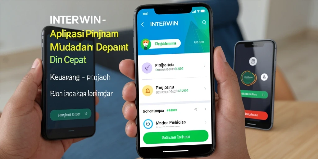Antarmuka aplikasi INTERWIN yang user-friendly untuk pengajuan pinjaman.