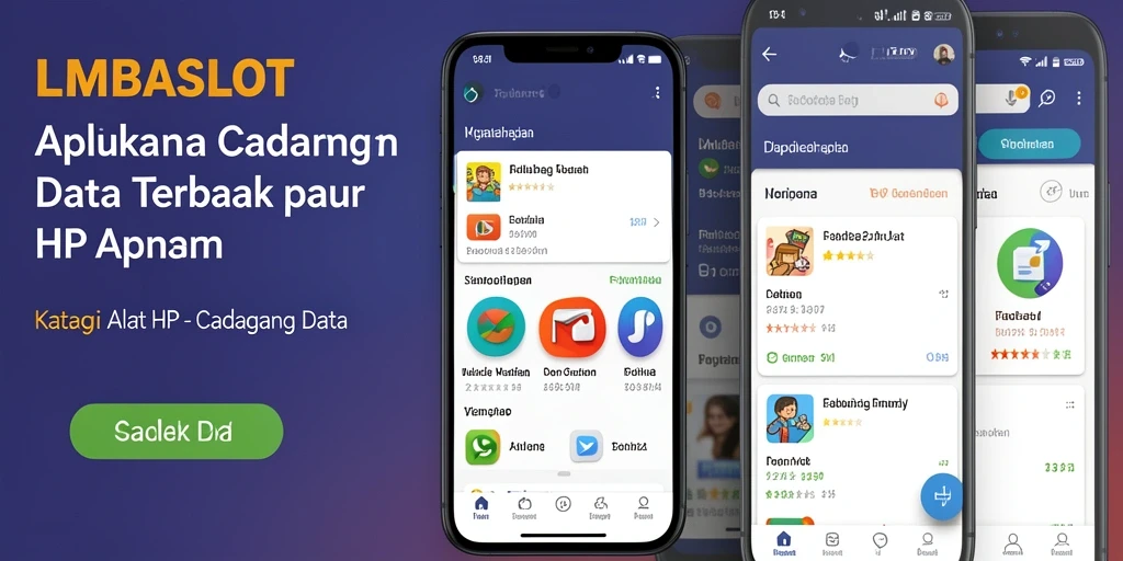 Tampilan antarmuka LMBASLOT yang memudahkan pengguna dalam cadangan data.