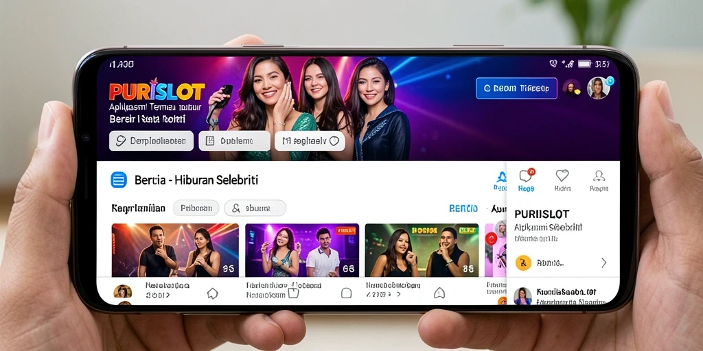 Tampilan antarmuka aplikasi PURISLOT yang informatif dan menarik.