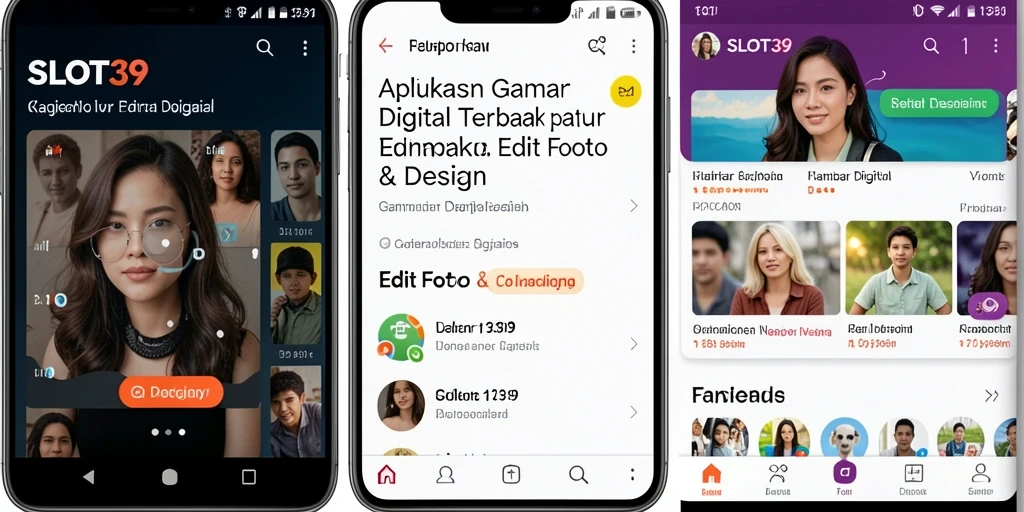 Antarmuka SLOT39 yang intuitif untuk mengedit gambar secara digital.