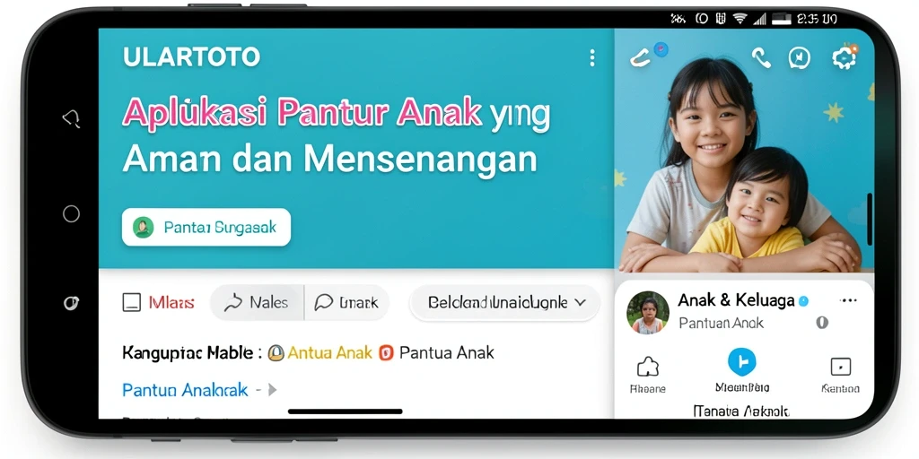 Antarmuka ULARTOTO yang sederhana dan mudah digunakan untuk pemantauan anak.